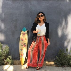 Loft tie waist pants